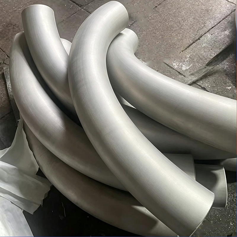 Stainless steel large radius elbow