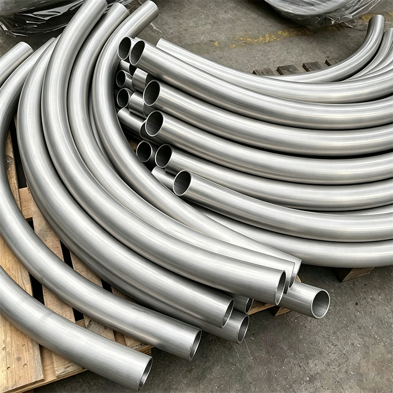 Stainless steel large radius elbow