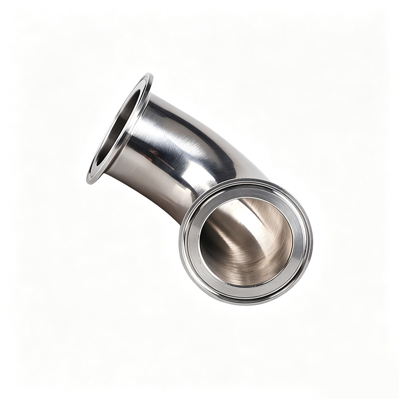 Stainless steel 90-degree clamp elbow