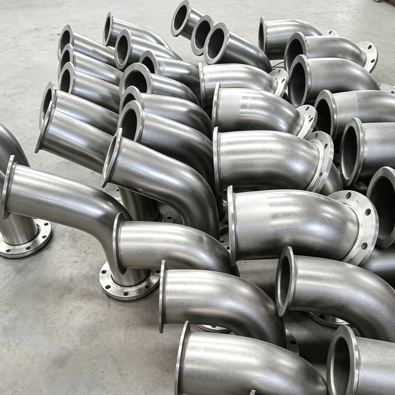 Stainless steel 90-degree clamp elbow