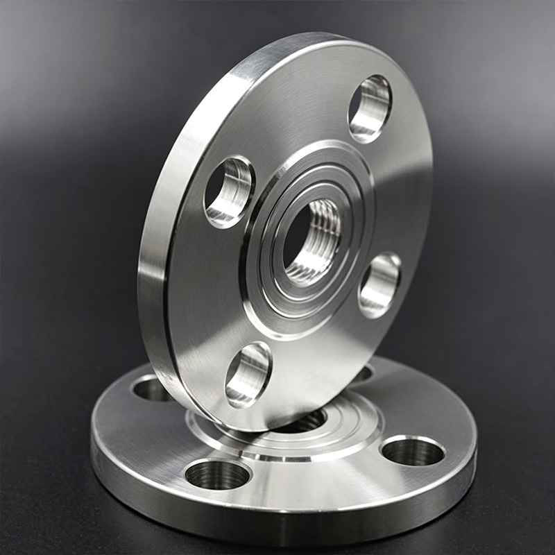 Stainless steel threaded flange