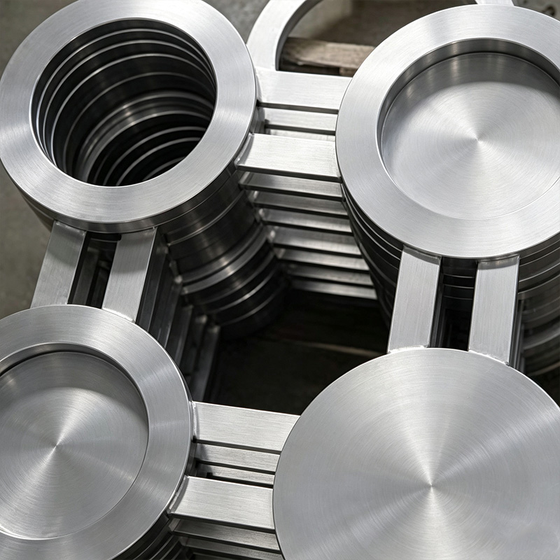 Stainless steel figure-eight blind plate