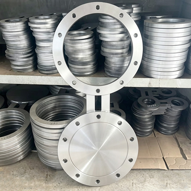 Stainless steel figure-eight blind plate