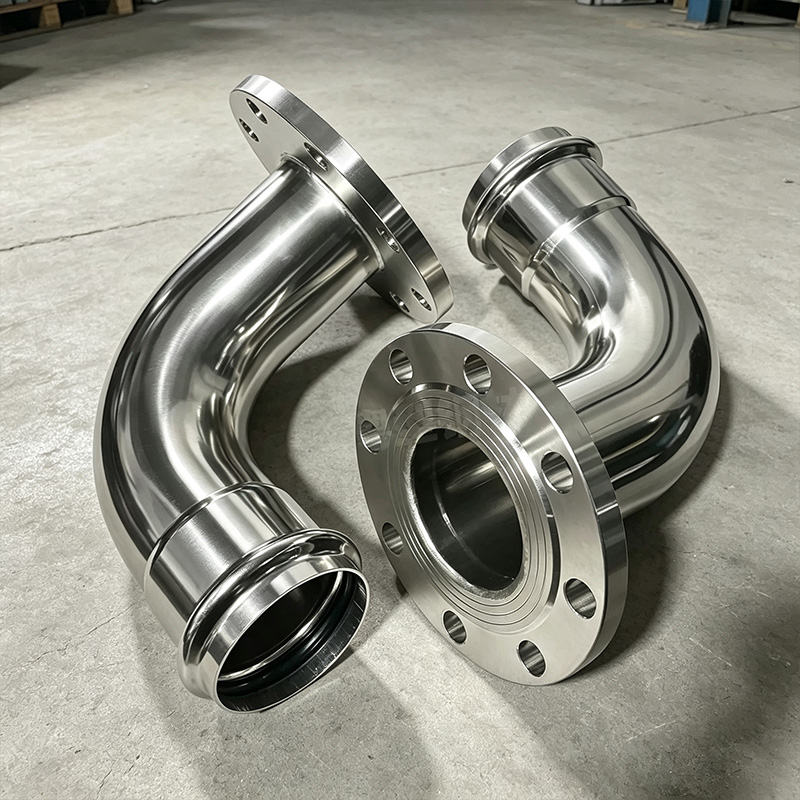 Stainless steel 90° elbow flange Stainless steel 90° elbow flange