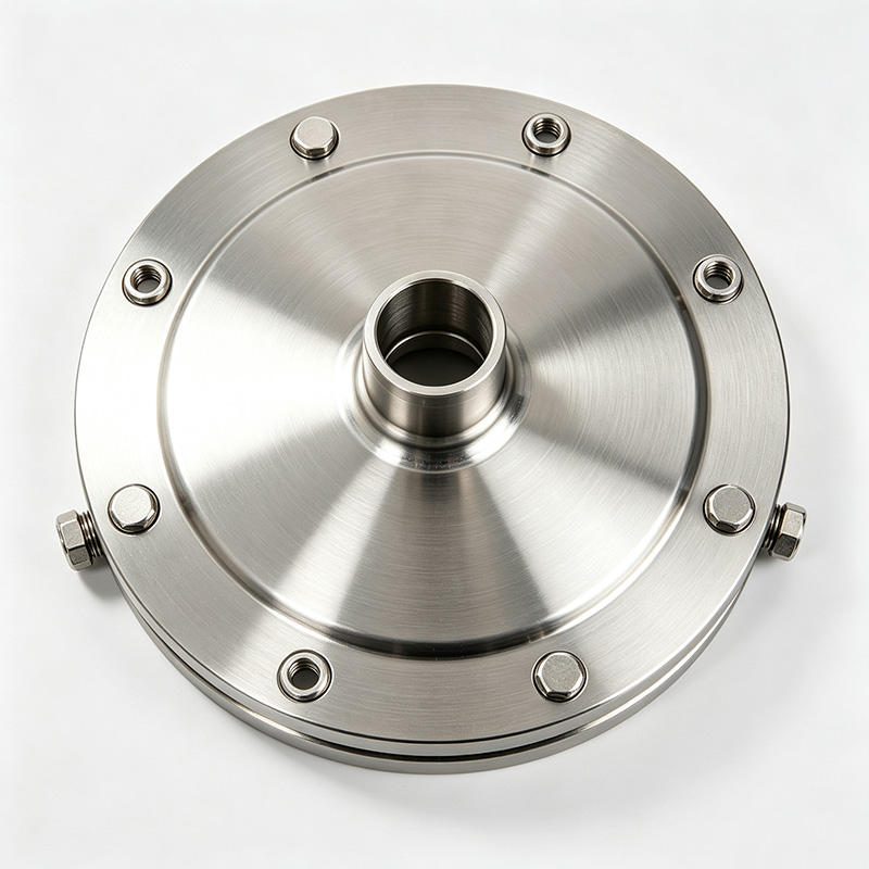 Stainless steel manhole flange