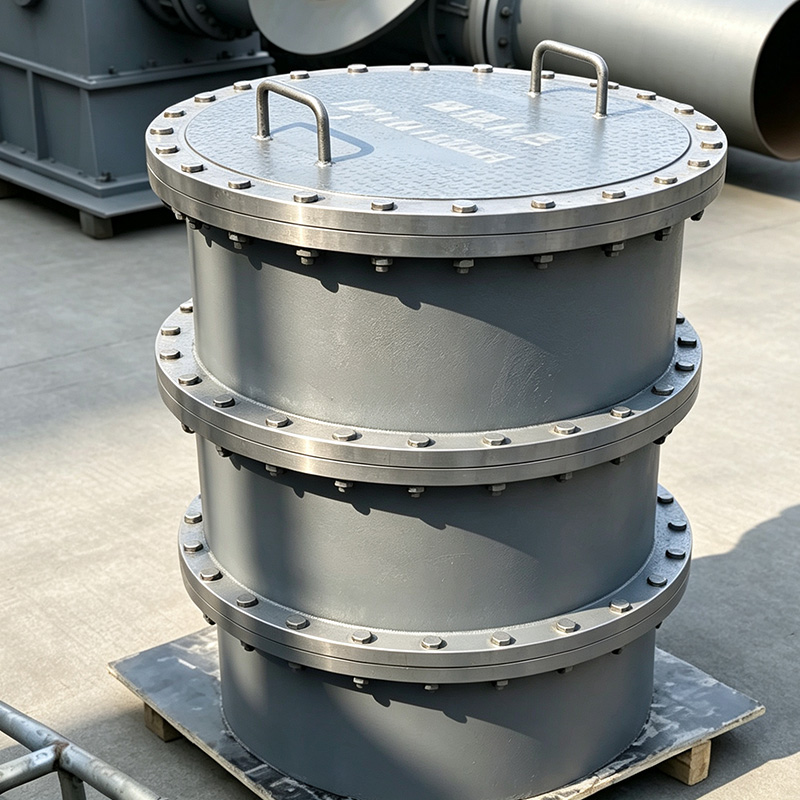 Stainless steel manhole flange