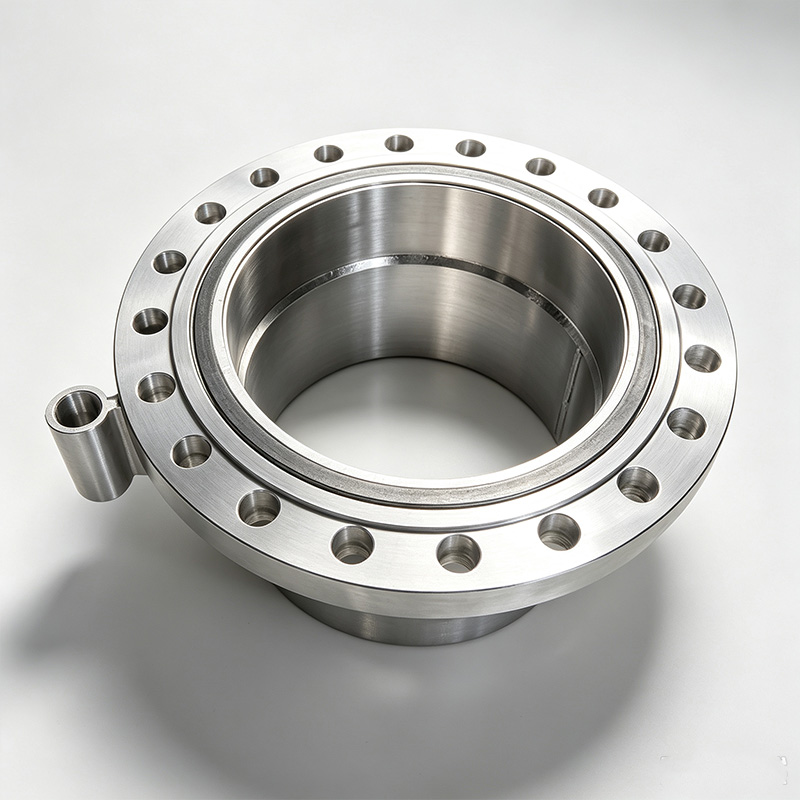 Stainless steel manhole flange