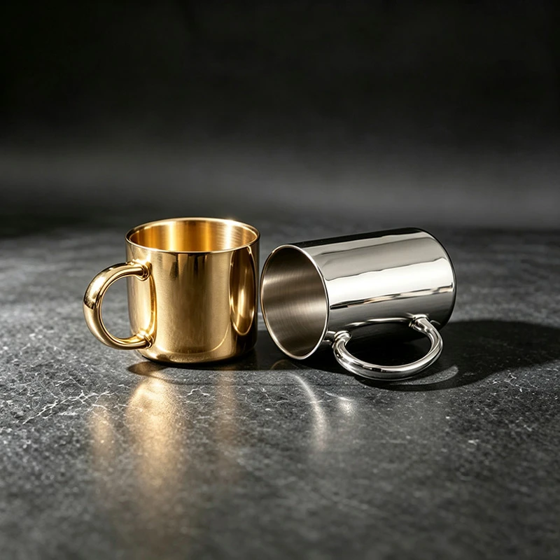 11oz Silver-plated Ceramic Mug