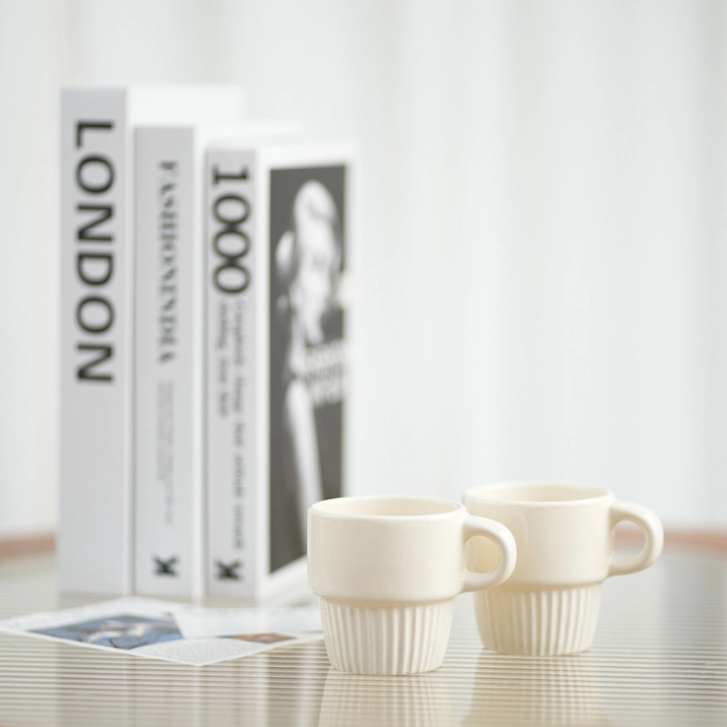 6oz Vertical Striped Stacking Cup