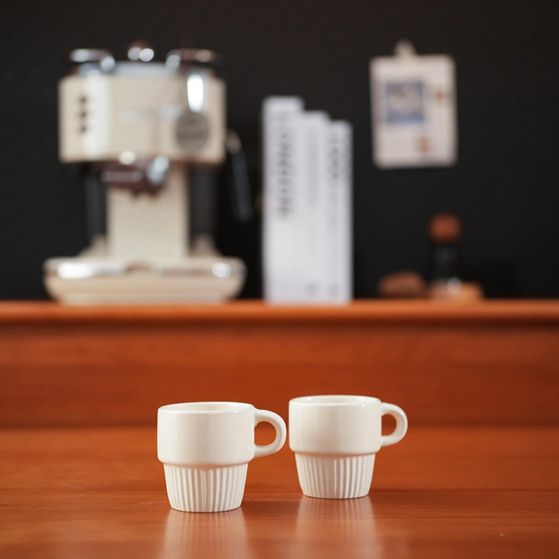 6oz Vertical Striped Stacking Cup