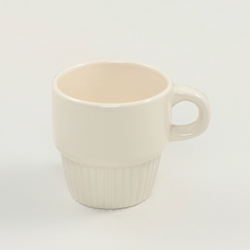 6oz Vertical Striped Stacking Cup