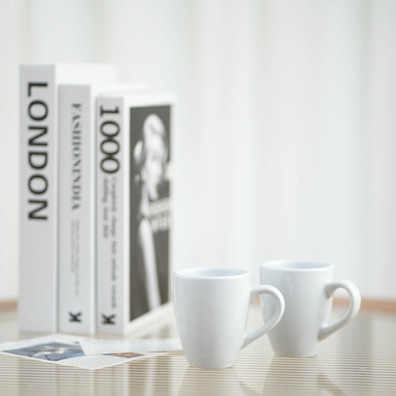11oz White Waist Drum Cup