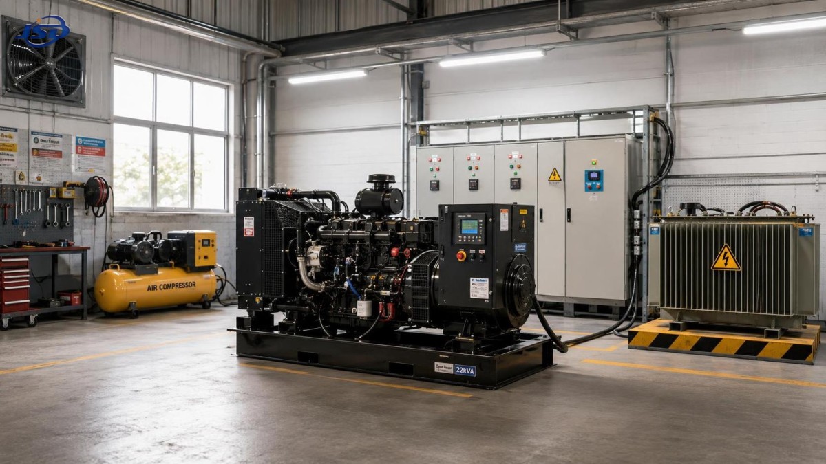Um grupo gerador de estrutura aberta de 22 kVA é suficiente para uma pequena oficina? Um grupo gerador de estrutura aberta de 22 kVA é suficiente para uma pequena oficina?