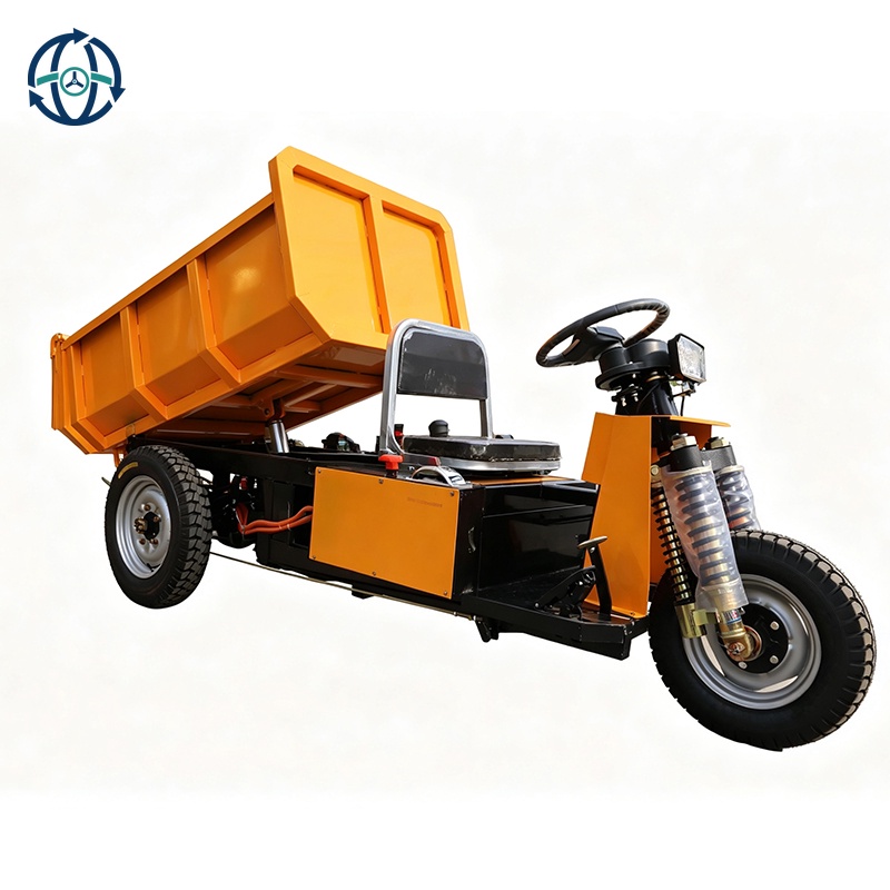 Electric Three-wheel Dump Truck 1500kg Load 4000W Electric Motor Hydraulic Disc Brake Multi-site Ash Truck