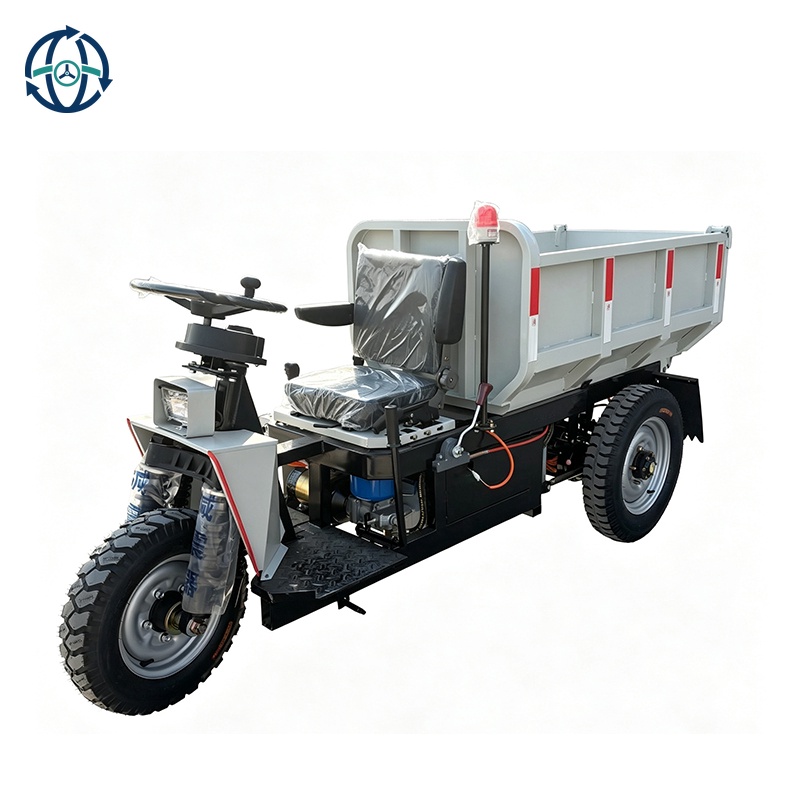 High Load Capacity Adult Motorized Tricycles Electric Cargo Dumper 1500KG 4000w Brick FactoryTransportation