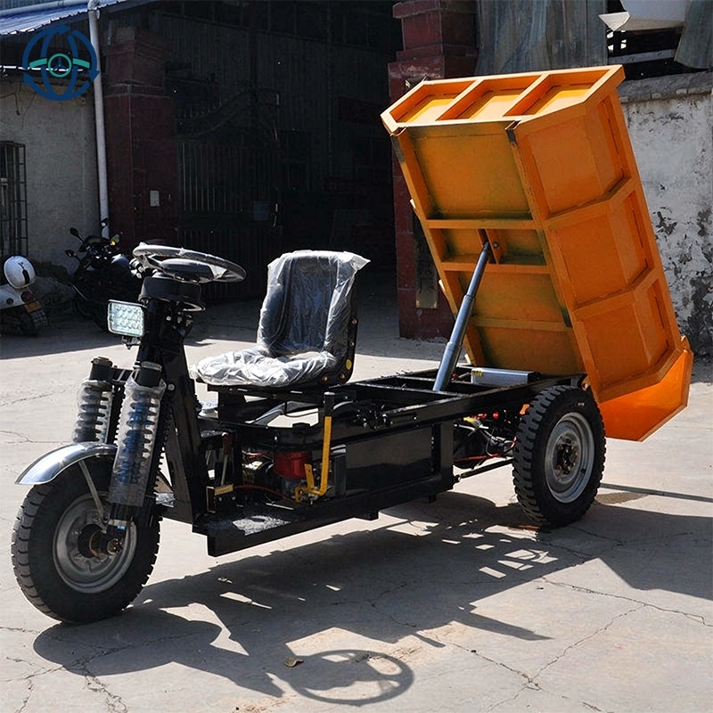 Factory Direct 2-3 Ton Load Mining Electric Dumper Tricycle 4000-8000W Motor Hydraulic Dumpfor Underground Mine Tunnel