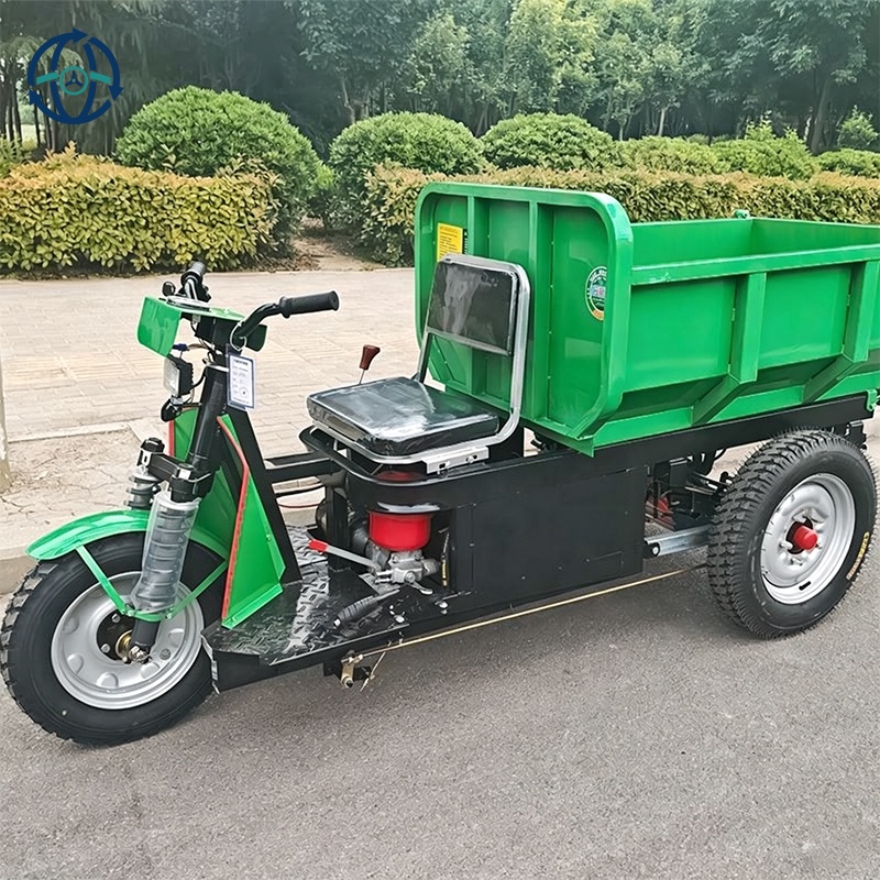 Factory Direct 2-3 Ton Load Mining Electric Dumper Tricycle 4000-8000W Motor Hydraulic Dumpfor Underground Mine Tunnel