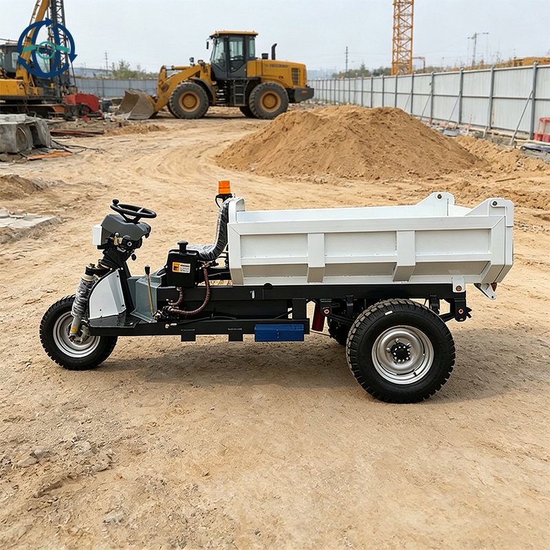 Factory Direct 2-3 Ton Load Mining Electric Dumper Tricycle 4000-8000W Motor Hydraulic Dumpfor Underground Mine Tunnel