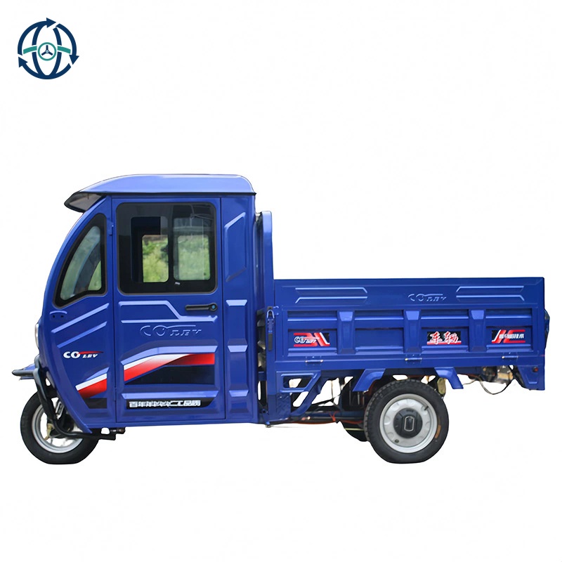 2026 China New Model Enclosed Cabin Electric Trike 1000W 60v Weatherproof Cargo Use withShock Absorption