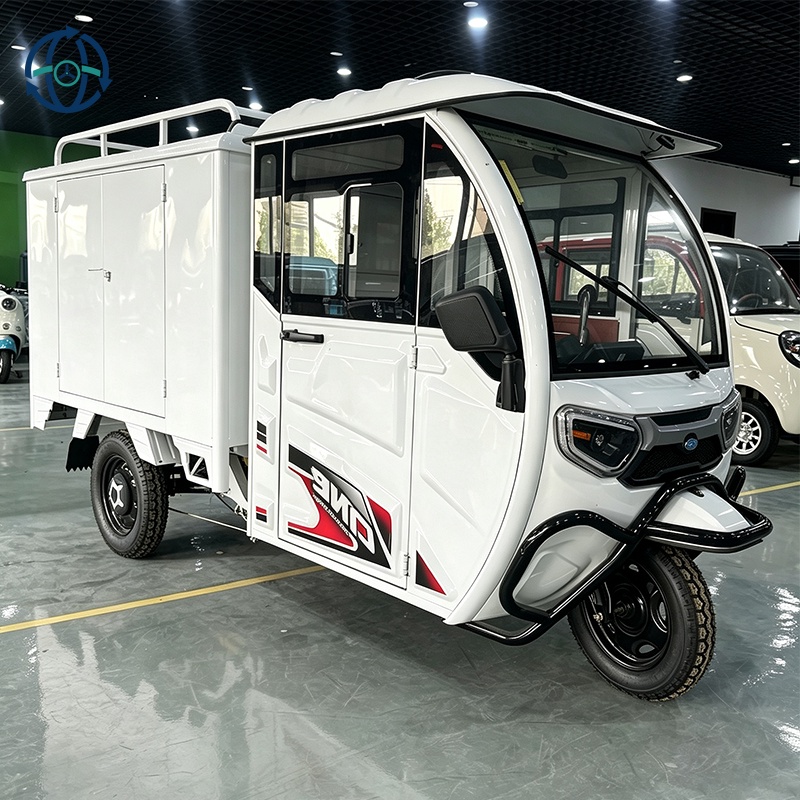 Tricycles for Express Delivery 2000w 60v/72v Electric Three-Wheeled Tricycles for DeliveryVehicle Closed Body Type