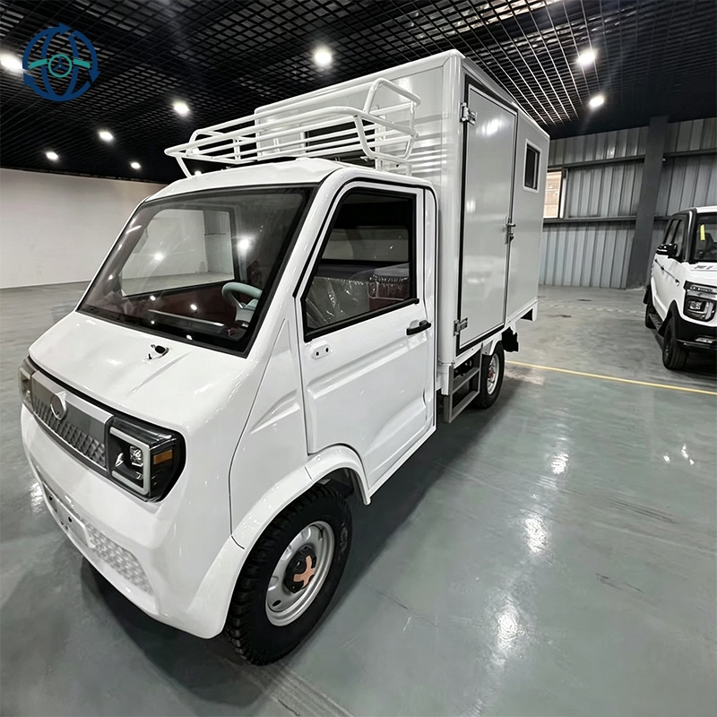 Factory Direct Sale New 4-Wheel Electric Delivery Mini Cargo Pickup for Family Logistics Adults 4-Wheel Electric Delivery Car