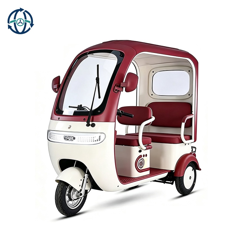 Hot Sale 800W/1000W Roof ElectricTricycle 60V Lead Aicd Battery DoublePassenger Seat Customizable Color