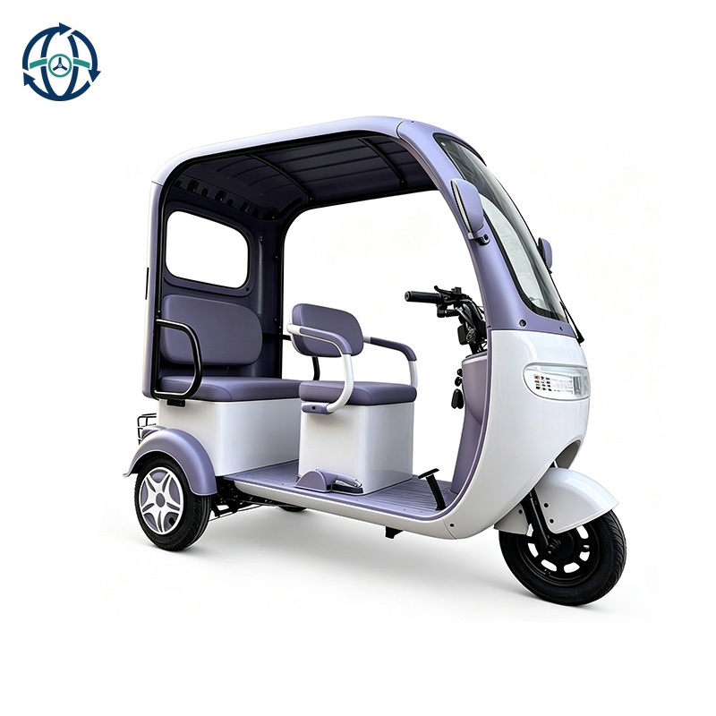 Electric Tricycle with Rain Shelter fo!Convenient Commuting to Work andSchool