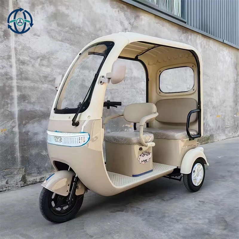 Electric Tricycle with Rain Shelter fo!Convenient Commuting to Work andSchool
