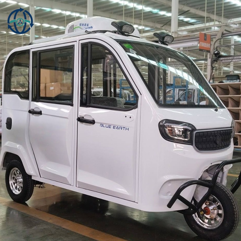 2026 Great Discount Enclosed Rainproof Closed for Passenger Family Use Cabin Tricycle Electric Chat Rickshaw Tricycle