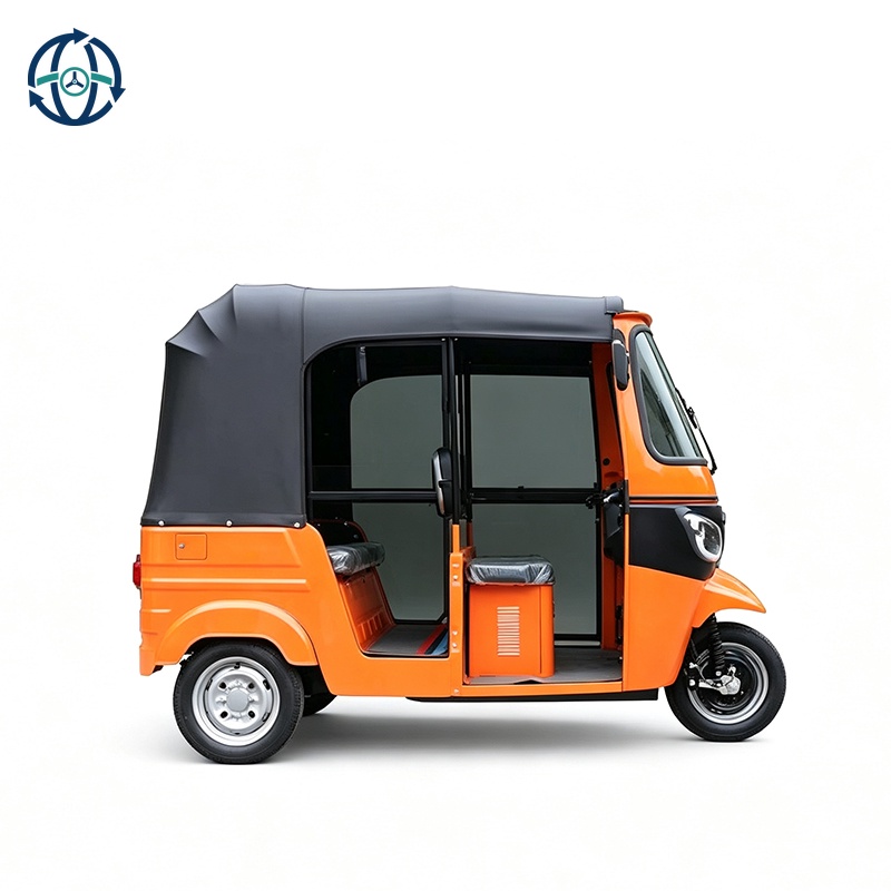 Hot Selling Tuk Tuk Large-Capacity Three-Wheeler Taxi High Quality Customizable Closed New Energy Electric Vehicle Daily Use