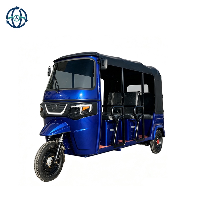 Electric Tricycle India Bajaj Auto TuTu Thailand Tuktuk Open Body 4-Passenger 40Okg+ Payload Export Africa Ride-Hailing Taxi