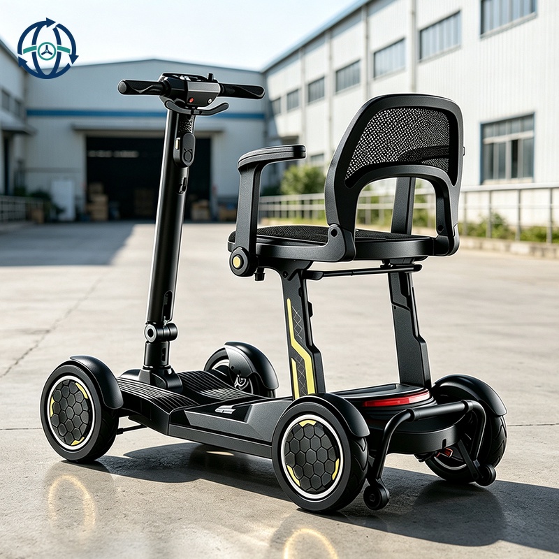 High Speed 4 Wheel Electric Mobility Scooter for Seniors with Intelligent Braking Safety System
