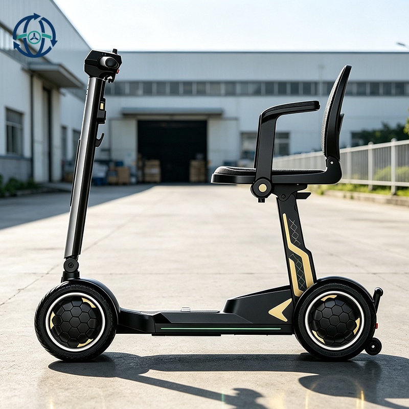 High Speed 4 Wheel Electric Mobility Scooter for Seniors with Intelligent Braking Safety System