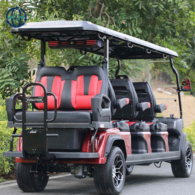 8 Or 10 Seater Passenger Electric Classic Vintage Sightseeing Golf Car For Wholesale
