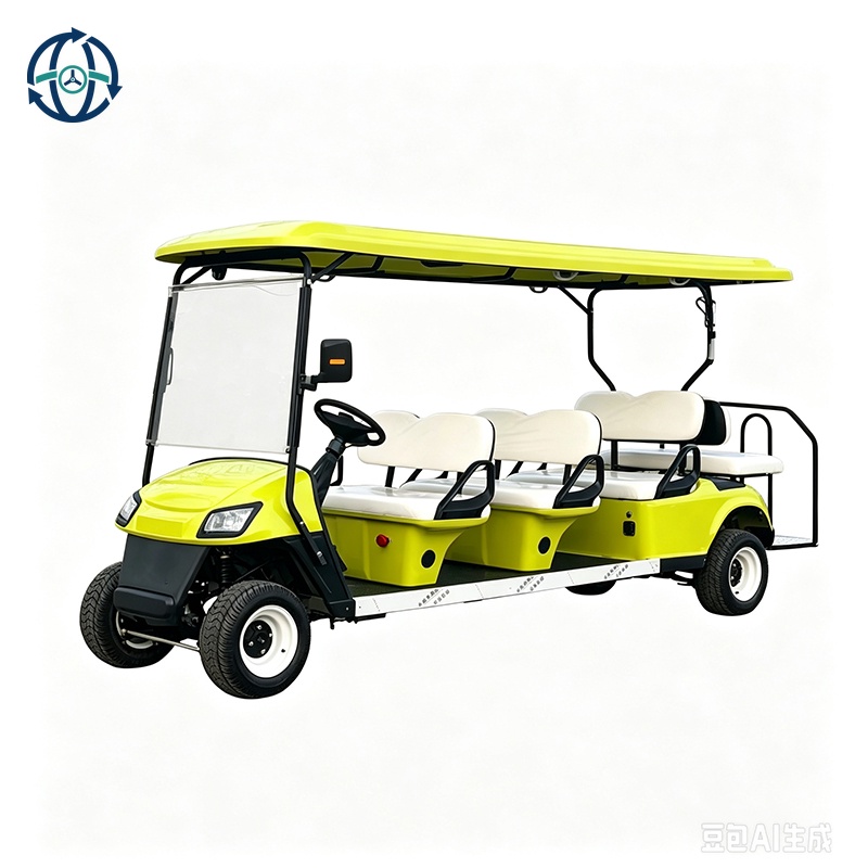 8 Or 10 Seater Passenger Electric Classic Vintage Sightseeing Golf Car For Wholesale