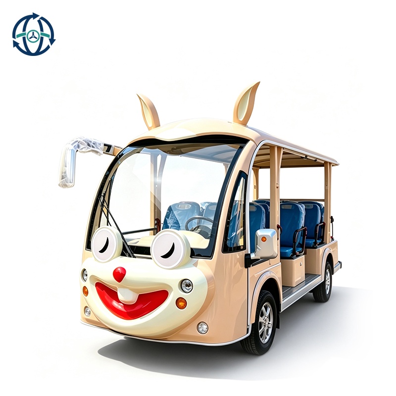 Top Sale Custom Cartoon Electric Sightseeing Vehicle 14 Seater Electric Shuttle for Tourism & Leisure