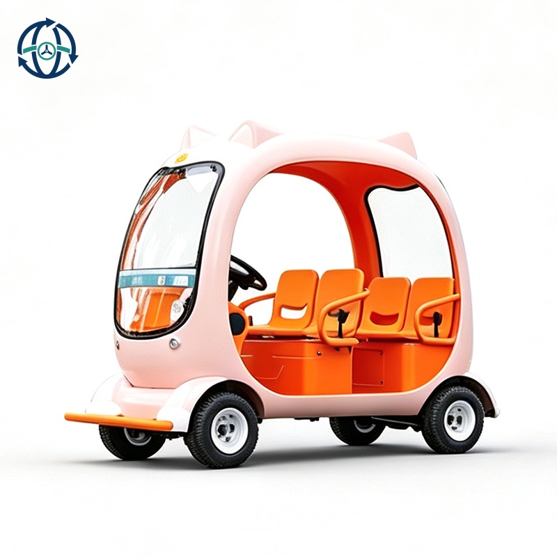 New Design 14 Seats Cartoon Shape Electric Amusement Park Sightseeing Car Bus For Sale