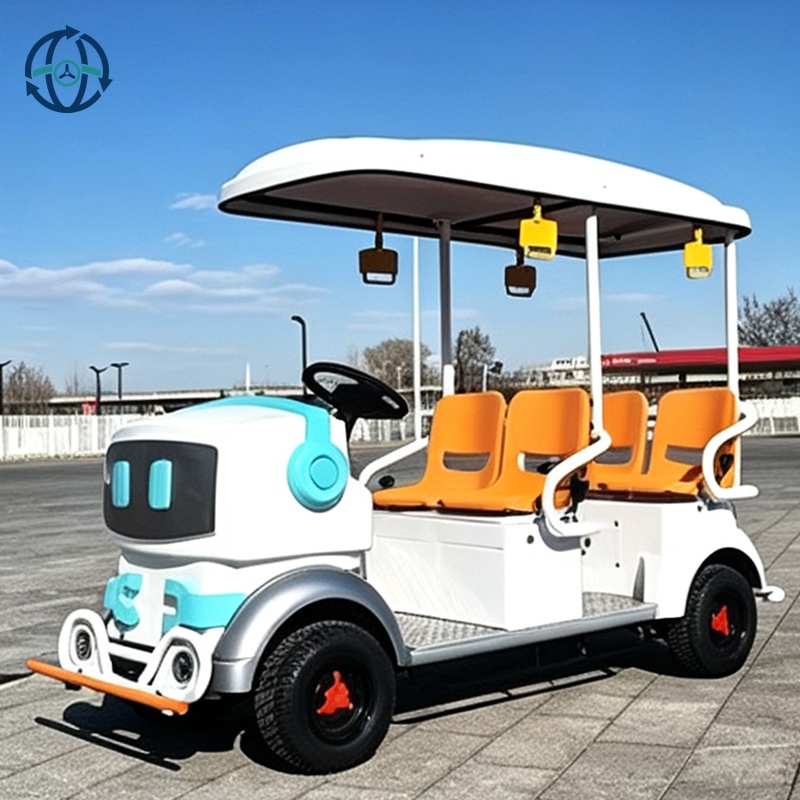 Top Sale Custom Cartoon Electric Sightseeing Vehicle 14 Seater Electric Shuttle for Tourism & Leisure