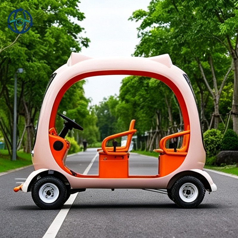Top Sale Custom Cartoon Electric Sightseeing Vehicle 14 Seater Electric Shuttle for Tourism & Leisure