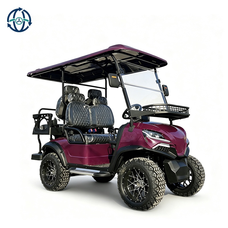 Electric Golf Car DC-H-F2+2 Manufacture High Performance Hunting Lifted Golf Cart 4 Seater Customized Super Quality Golf Buggy