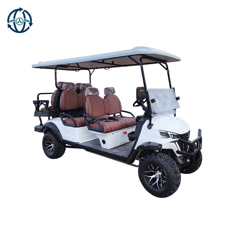 4+2 Seater Electric Golf Cart with Lithium Battery Fast Delivery Electric Golf Car CEMSDS