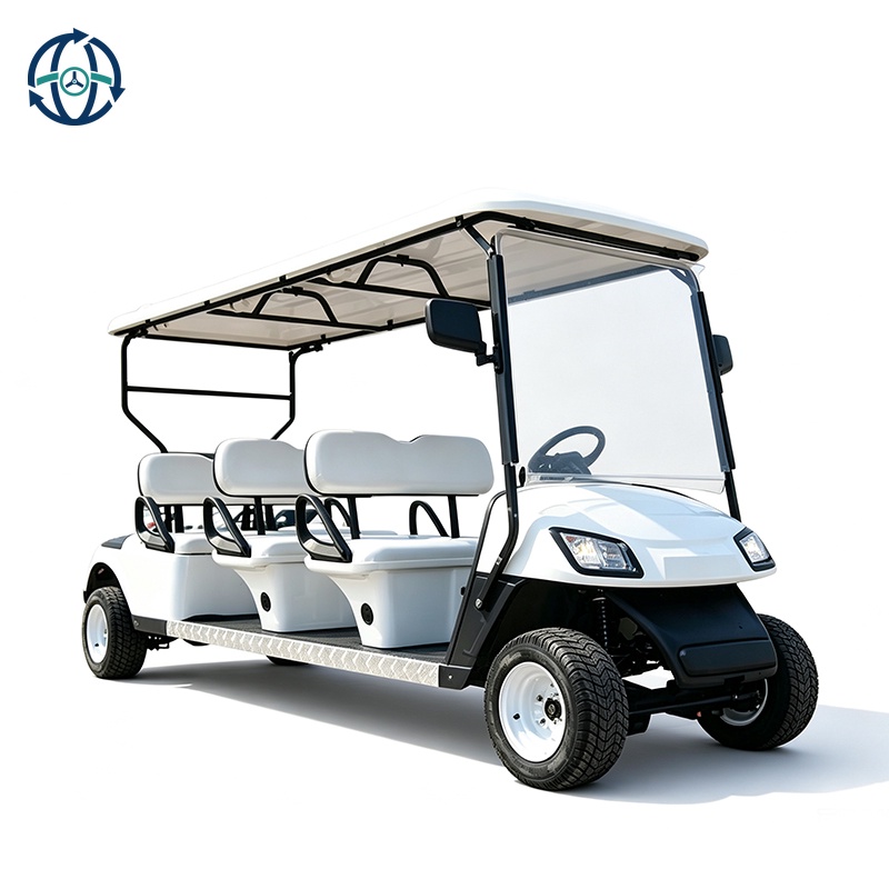 Professional Factory 6 Seater Electric Golf Cart Off-Road Golf Buggy Street Legal Lithium Battery For Sale Custom