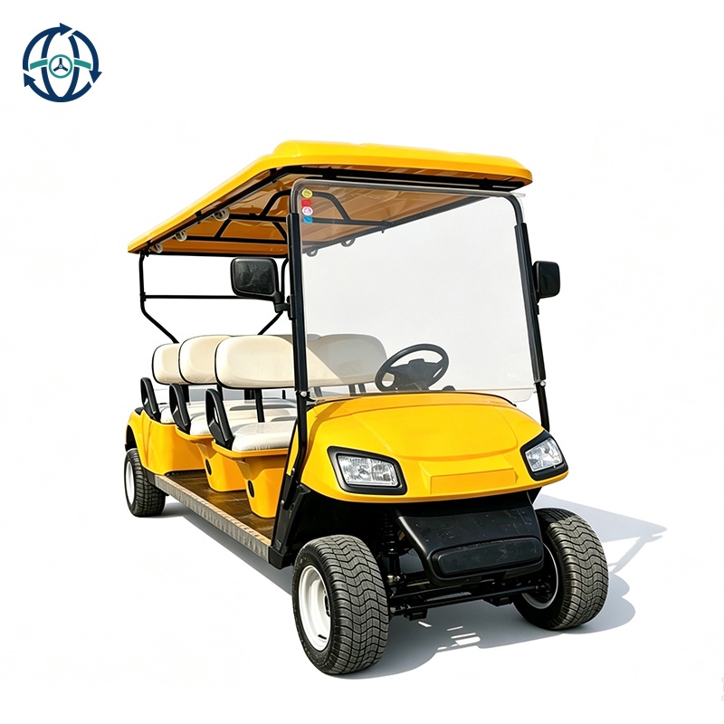 Golf Cart 6 Seater Electric Vehicle Compact Design Golf Car for Resort Use
