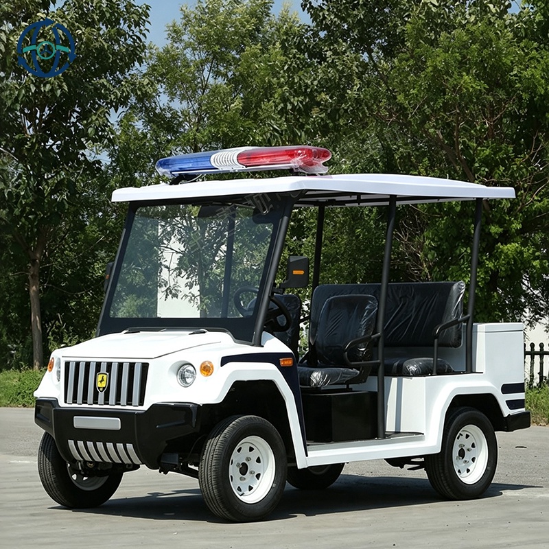 Factory Direct Sale Electric Patrol Car School Patrol Car with Warning Light with Megaphone Intercom Patrol Car on Sale