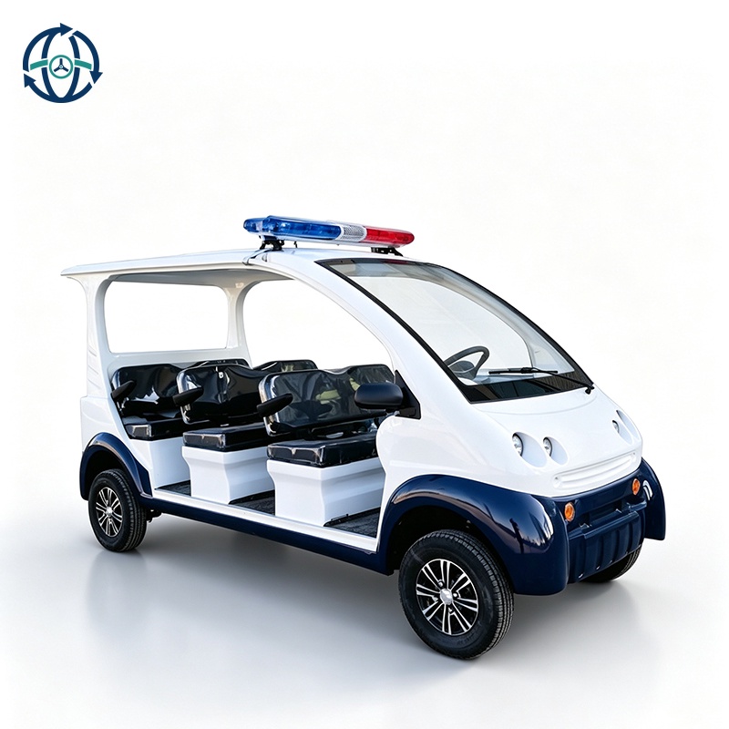 Hot Sale Battery Powered Electric Patrol Car Airport Scenic Spot Electric Patrol Car 4 Wheels Mini Pickup Truck