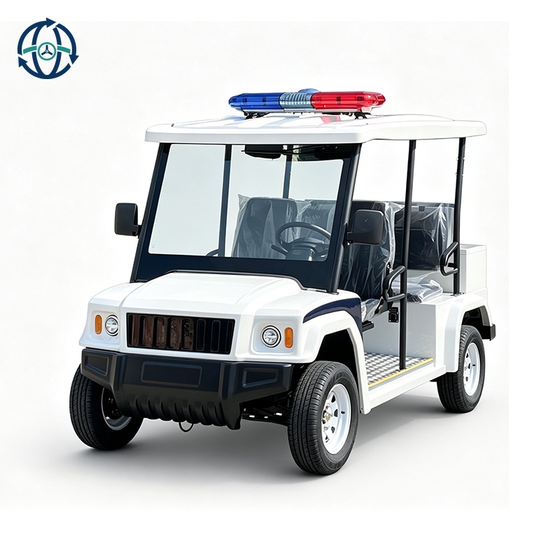 Factory Direct Sale Electric Patrol Car School Patrol Car with Warning Light with Megaphone Intercom Patrol Car on Sale