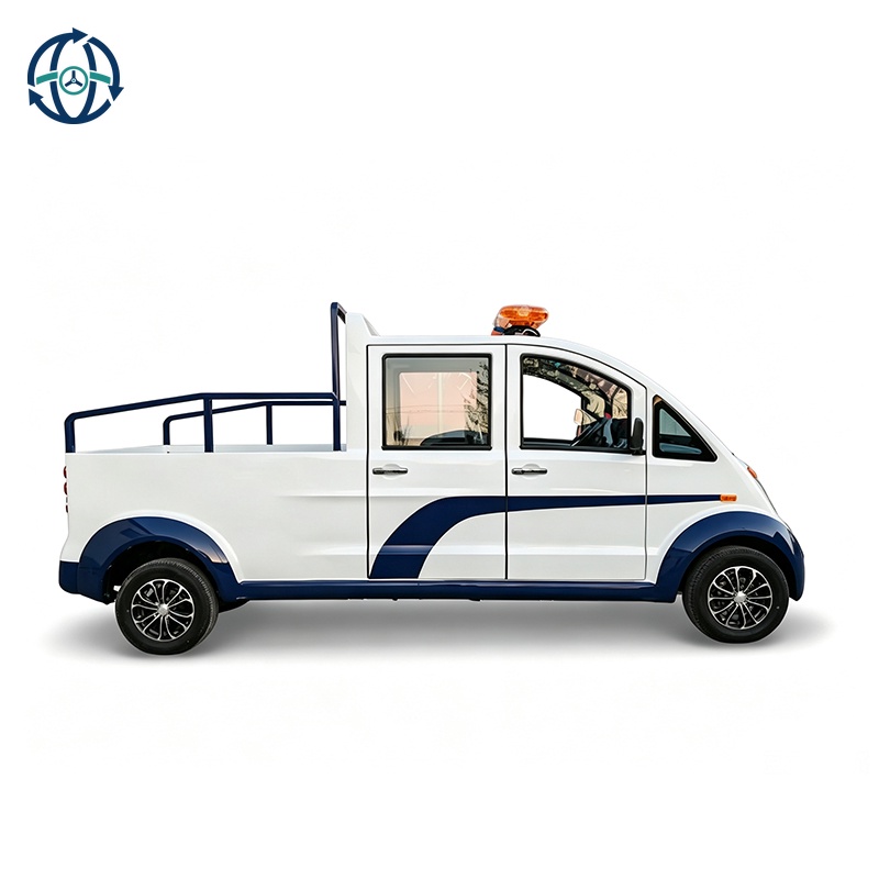 Battery Powered 4 Seater Open Body Electric Patrol Car for Scenic Area Property Security Car