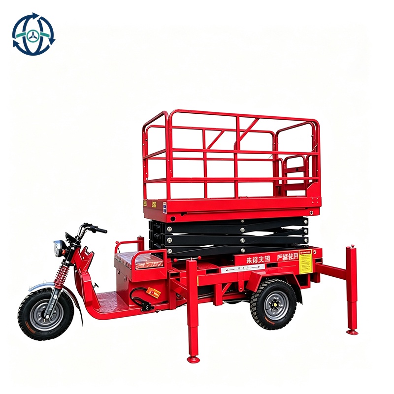 Electric Hydraulic Mobile Scissor Lift Scissor Lifting PlatformLifting Equipment with Pedicab