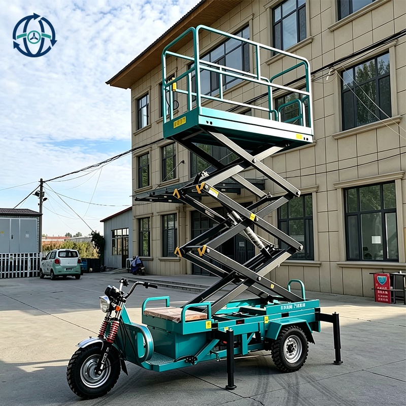 Electric Hydraulic Mobile Scissor Lift Scissor Lifting PlatformLifting Equipment with Pedicab