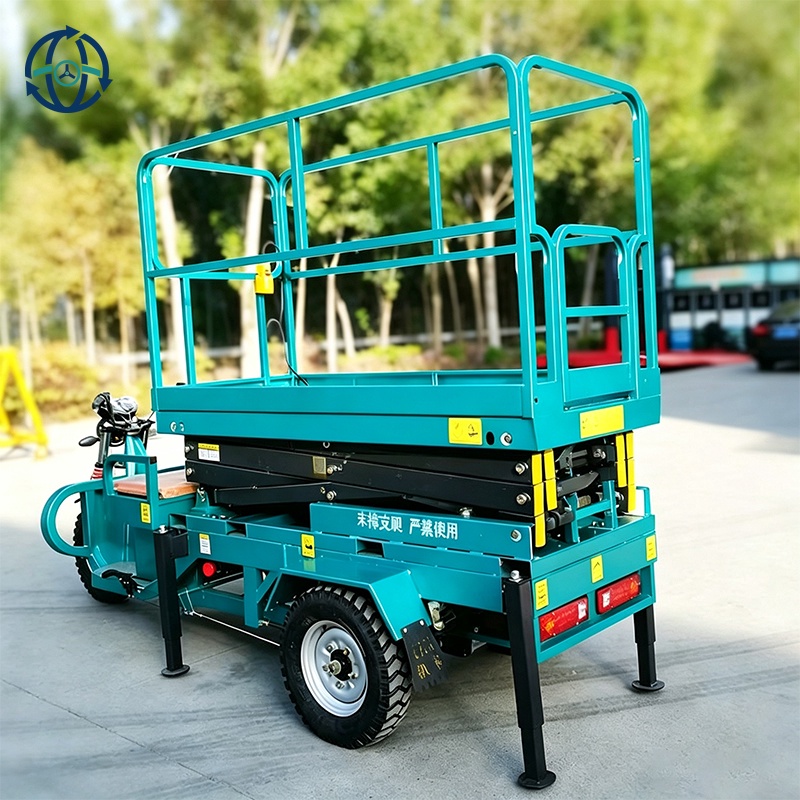 Electric Hydraulic Mobile Scissor Lift Scissor Lifting PlatformLifting Equipment with Pedicab